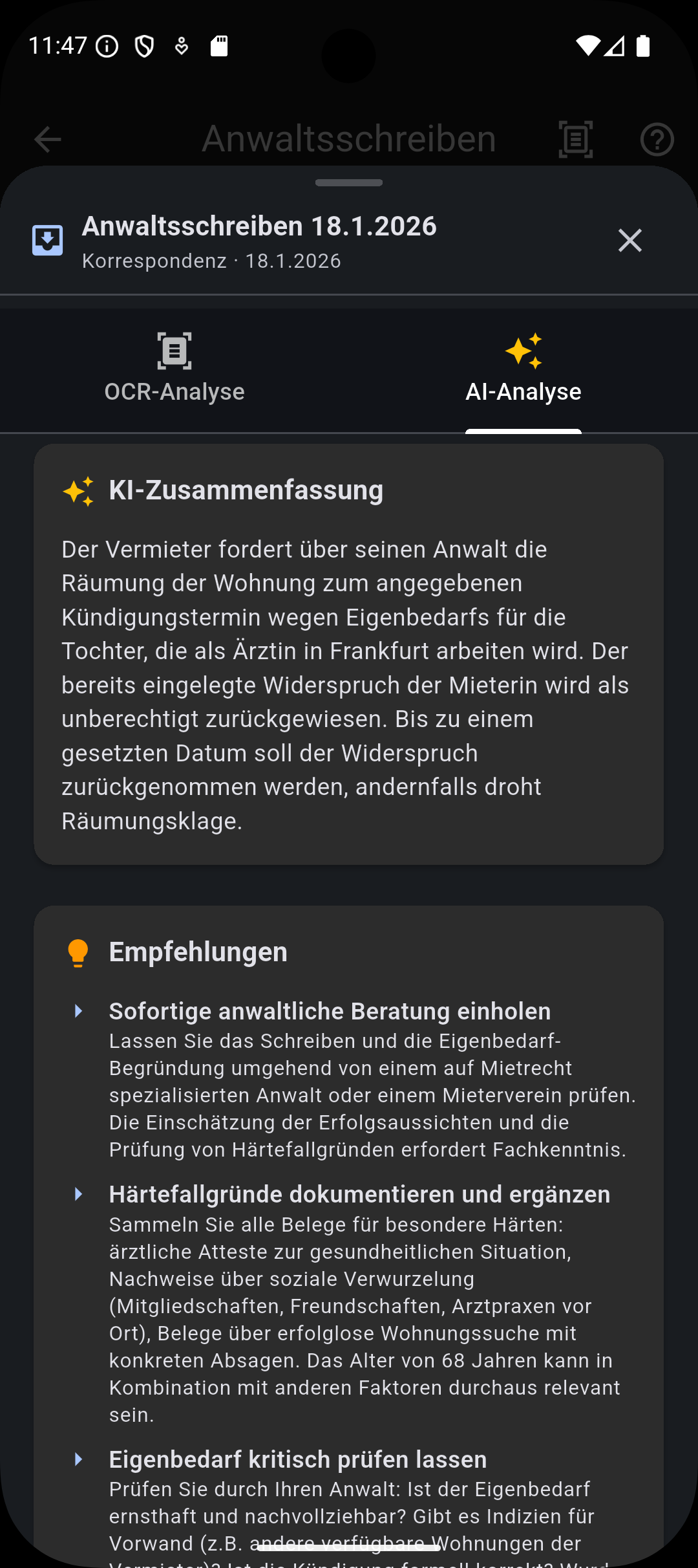 Anwaltsschreiben Screenshot 3